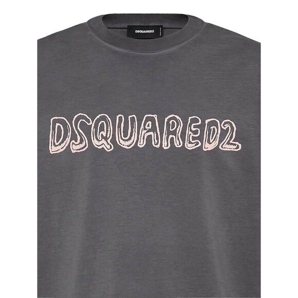 Dsquared2 Graphic Tee Charcoal Fade T-Shirt Men’s Size M Free Shipping Included - Picture 3 of 3